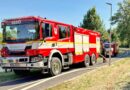 Na cyklostezce u řeky v Žatci začalo hořet, k zásahu vyjely dva hasičské vozy