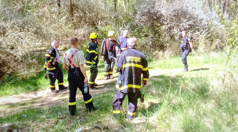Nejen národní park: v suché krajině dvakrát hořely i lesy na Podbořansku. Hasiči navíc hledali i pohřešovanou ženu
